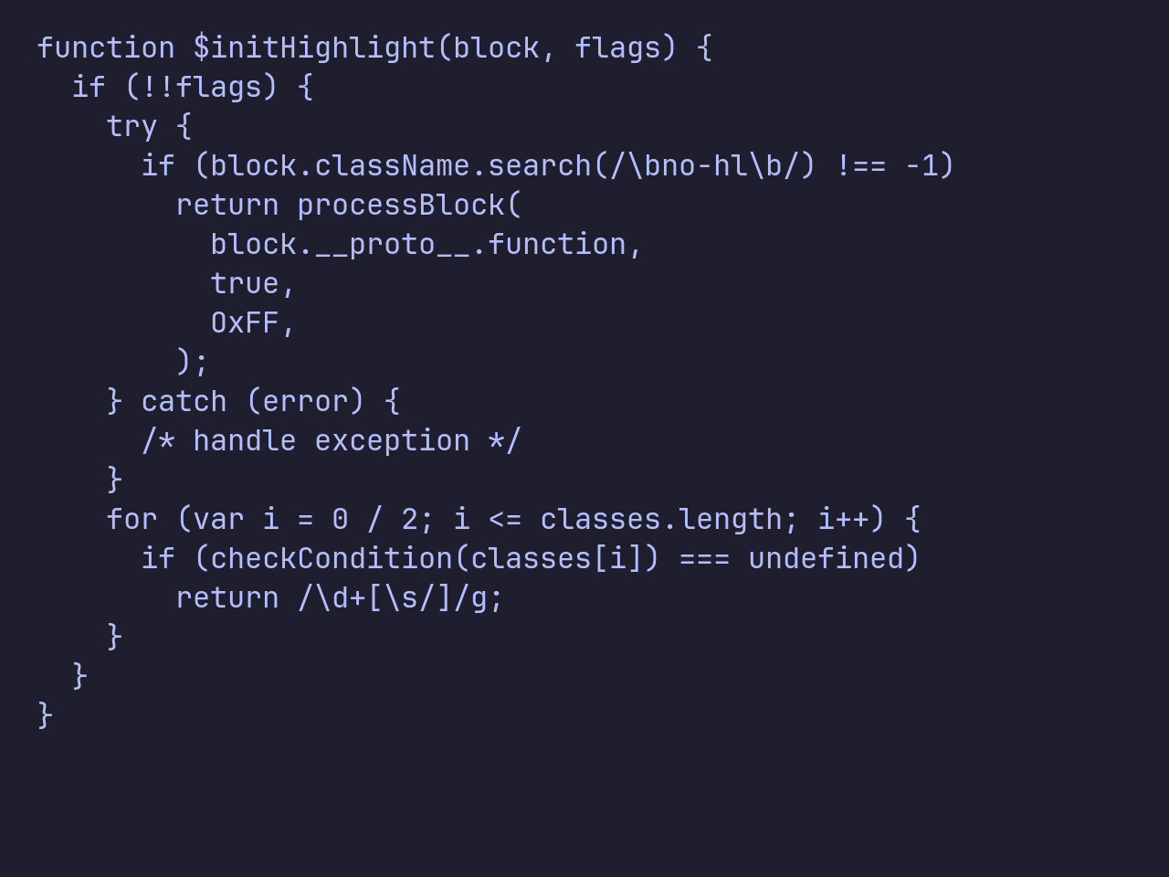 Some code rendered in JetBrains Mono.